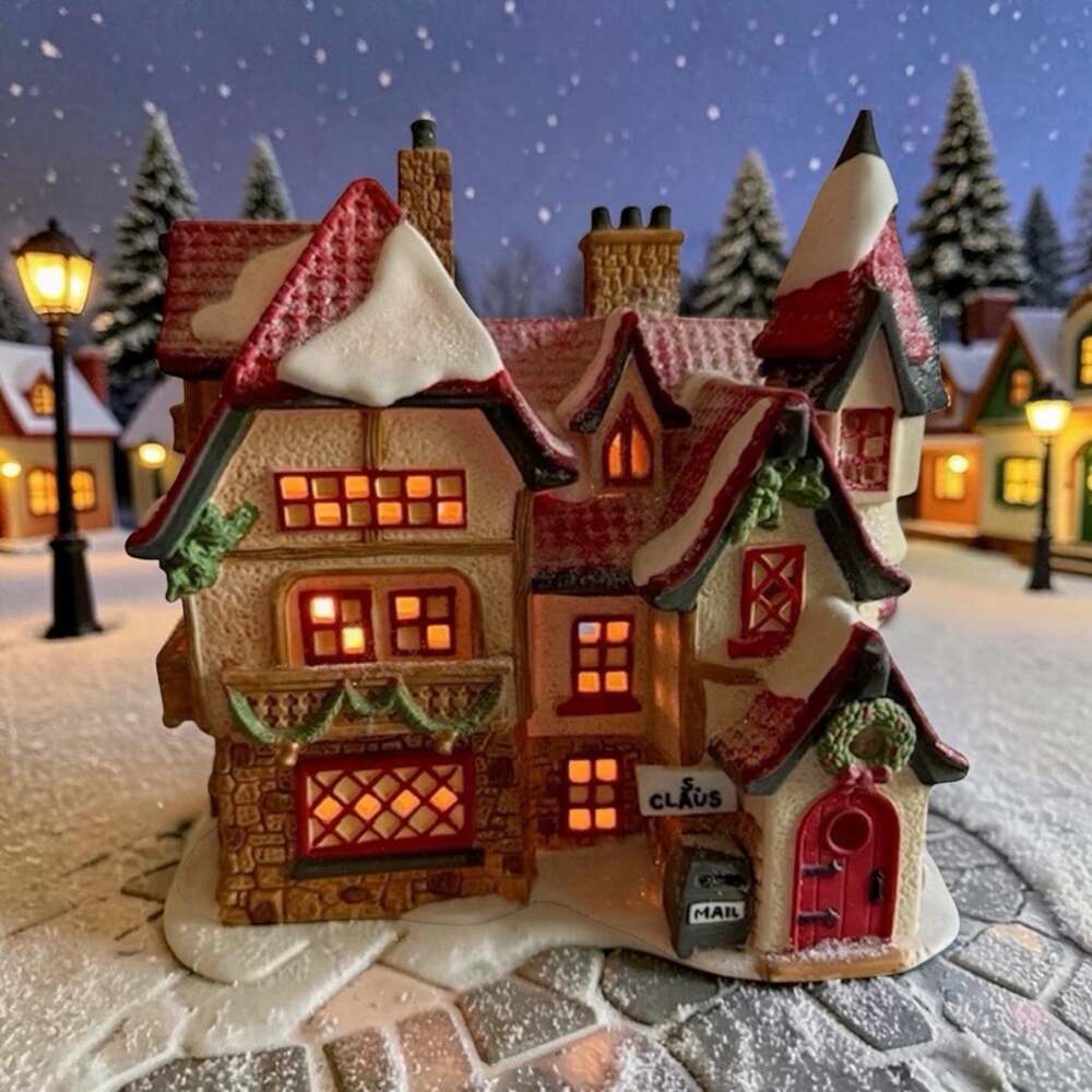 Vintage RETIRED Dept 56”Santa's Workshop” North Pole Series Porcelain NEW RARE
